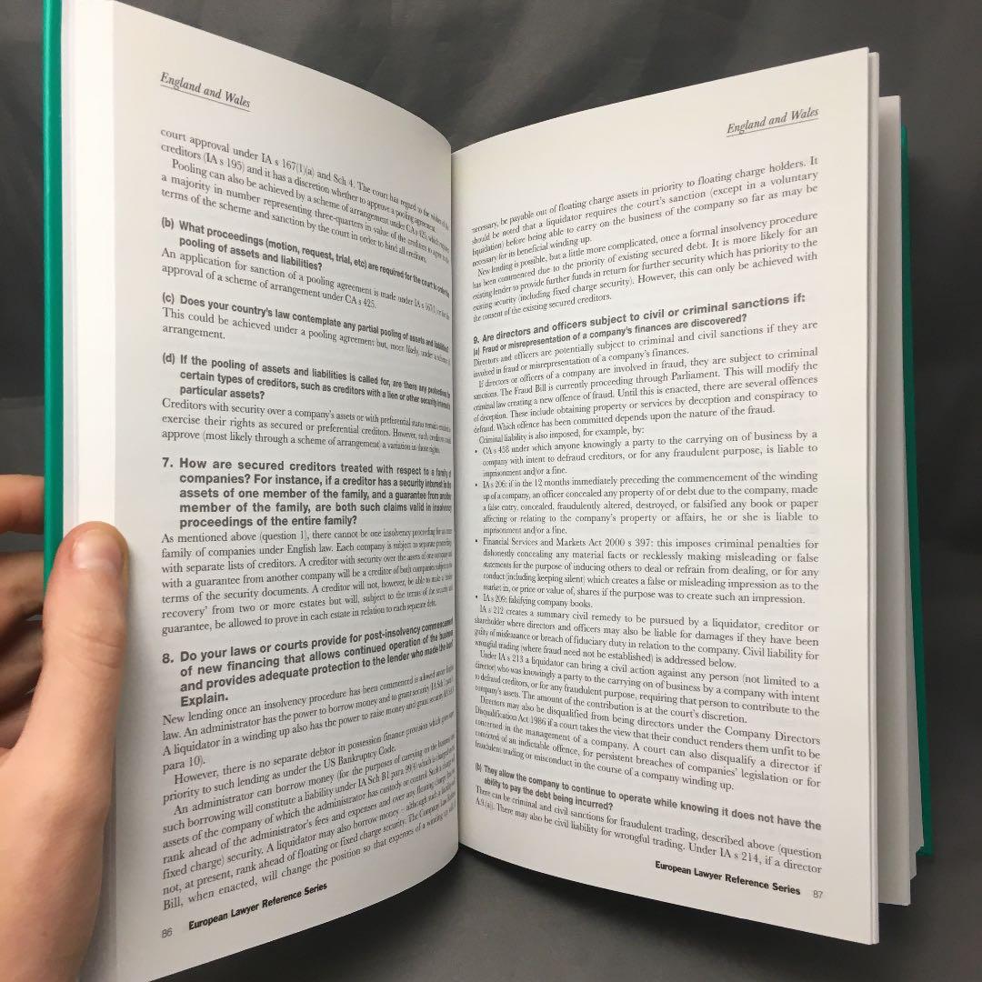 洋書：倒産手続きにおける多国籍企業の責任