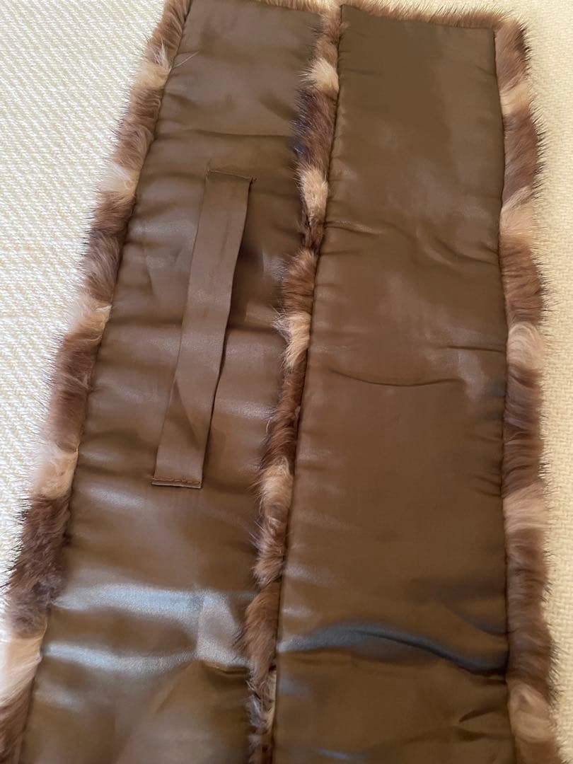 ミンクマフラー Mink Stripe Stole リアルファー　ロングファー