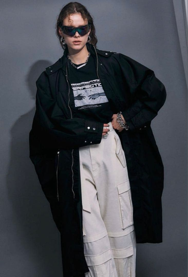 prank project プランクプロジェクト　ベンチコート　アウター　黒