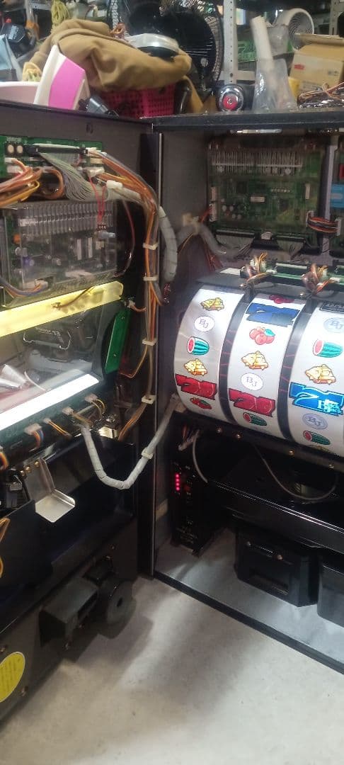 送料込　パチスロ　実機　ネット　スーパーブラックジャック　S777 家庭用電源