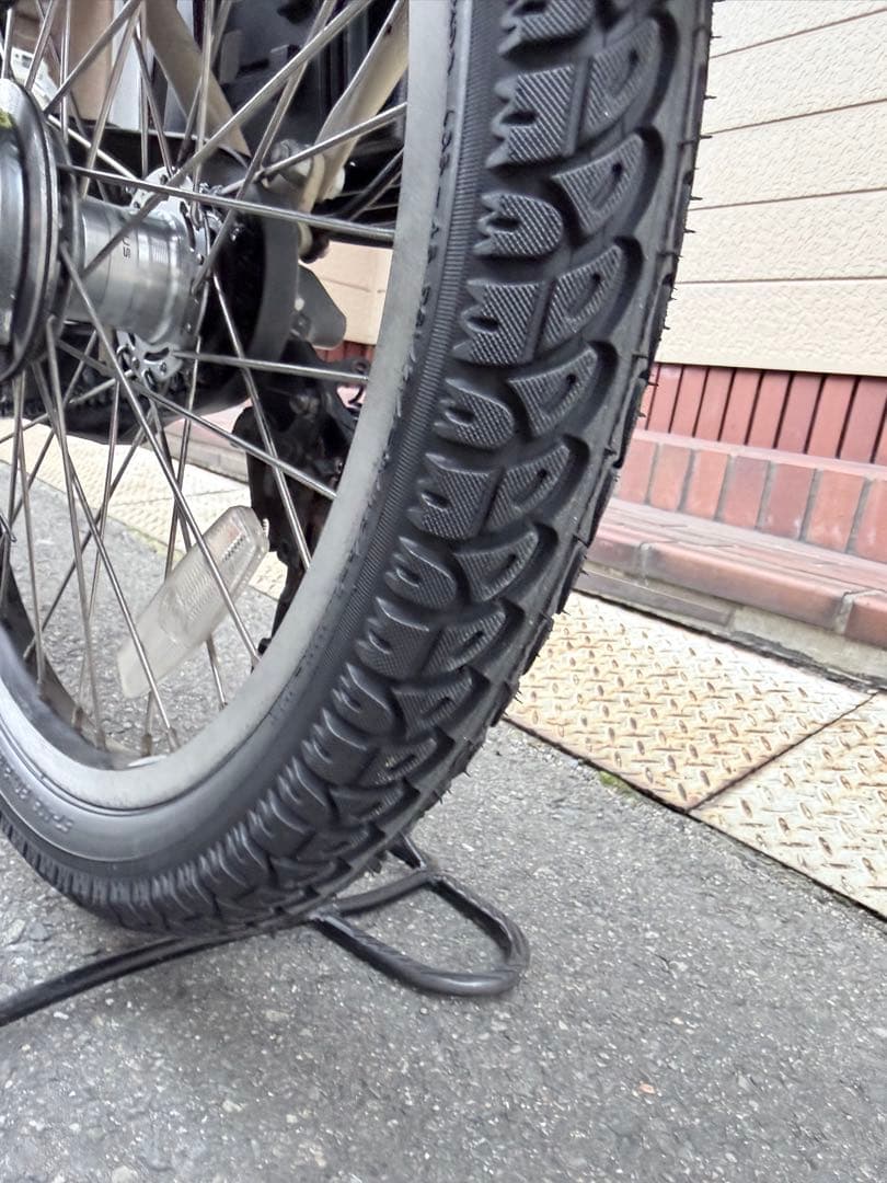 子供乗せ　ヤマハ　電動アシスト自転車 チャイルドシート付き ベージュ