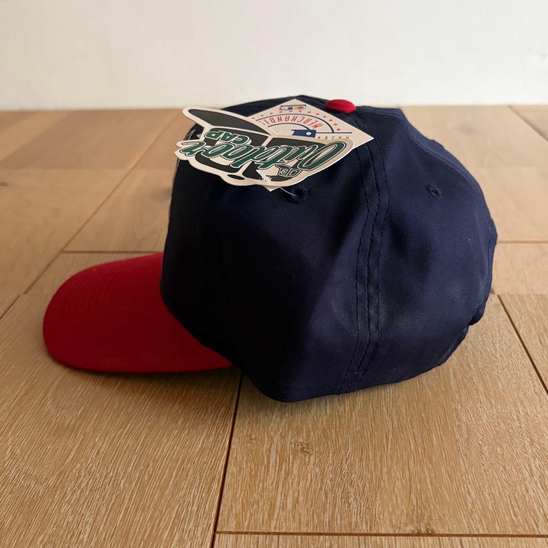 ★90s★クリーブランド・インディアンス キャップ★アウトドアキャップ★新品タグ