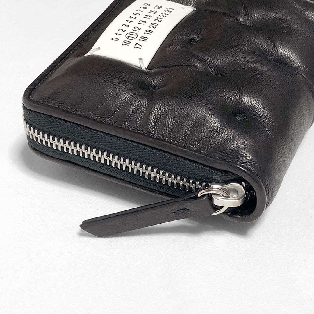 【新品未使用】メゾンマルジェラ グラムスラムエンブロイダリーウォレット 財布 黒