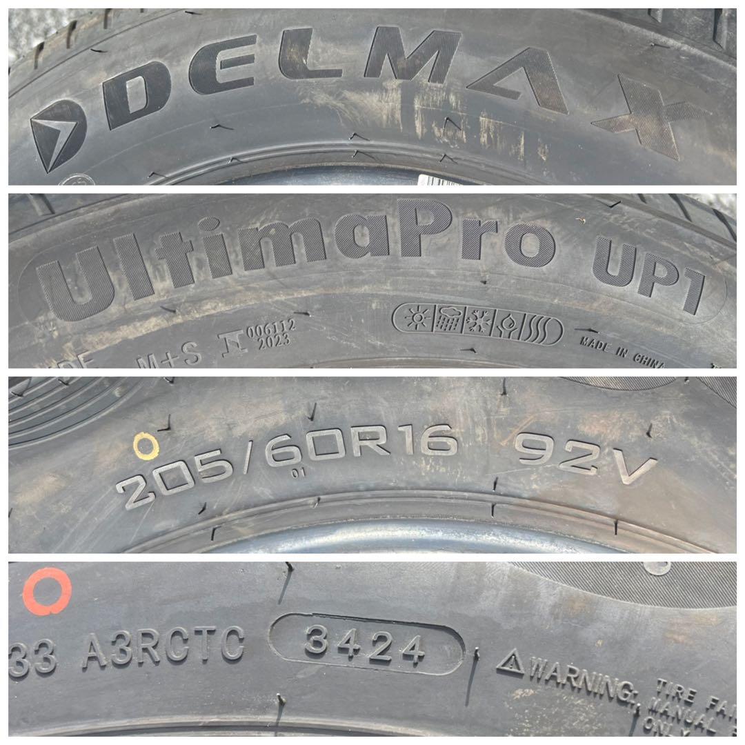 デルマックス　ウルティマプロ　up1 205/60r16 24年製　美品　バリ山