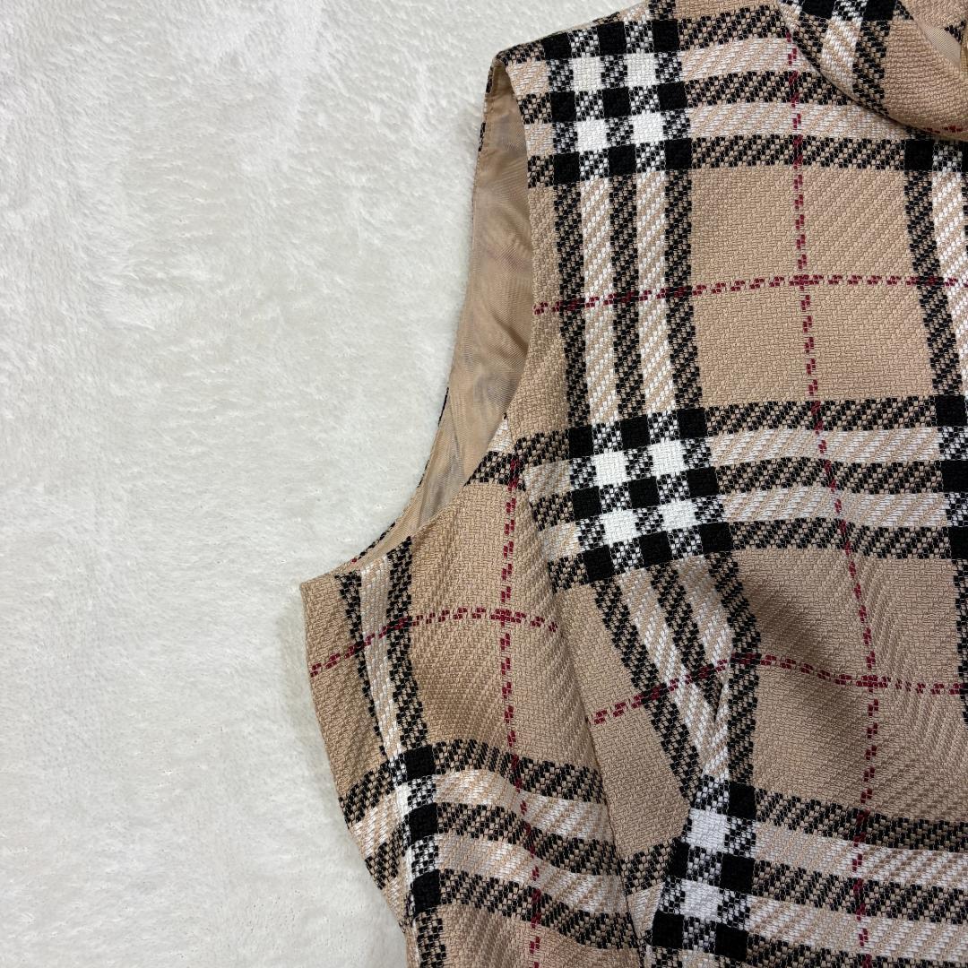 【美品】BURBERRY LONDON ノバチェック ワンピース ベージュ 40