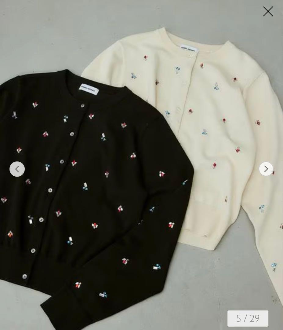 EMMEL REFINES EM ビジュー カーディガン